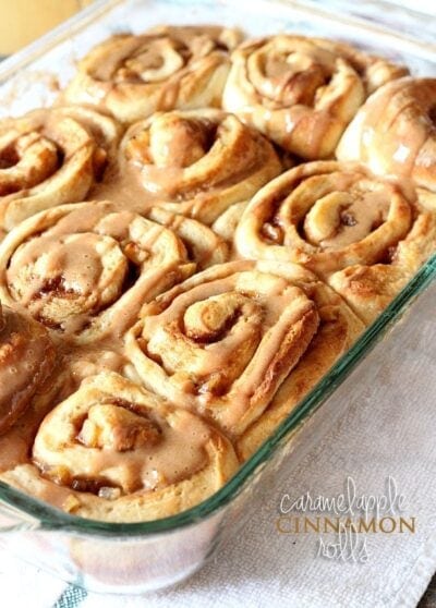 caramel apple cinnamon rolls