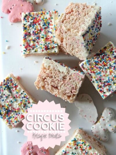 circus cookie krispie treats