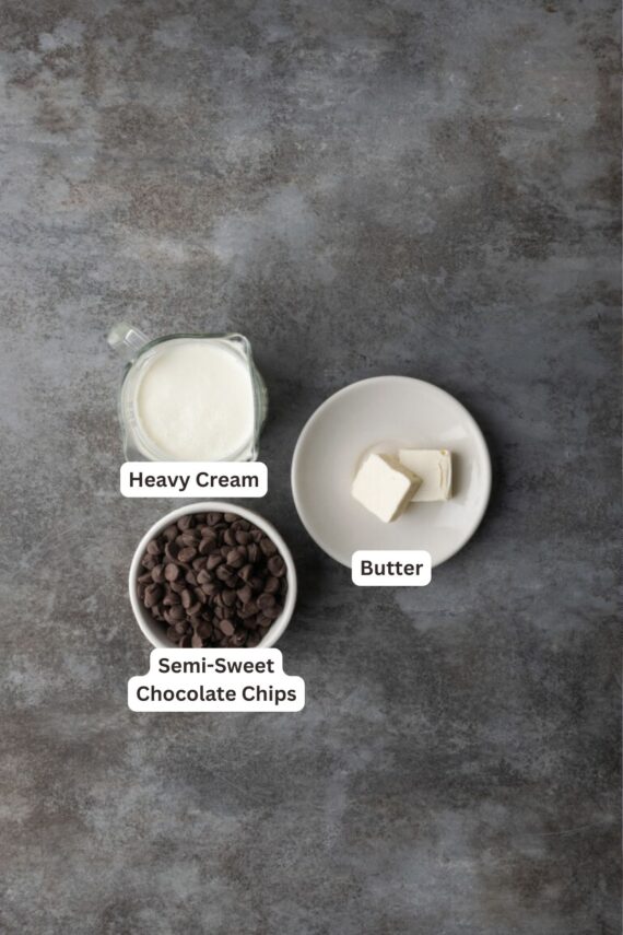 Ingredients for Boston Cream Pie Cheesecake.