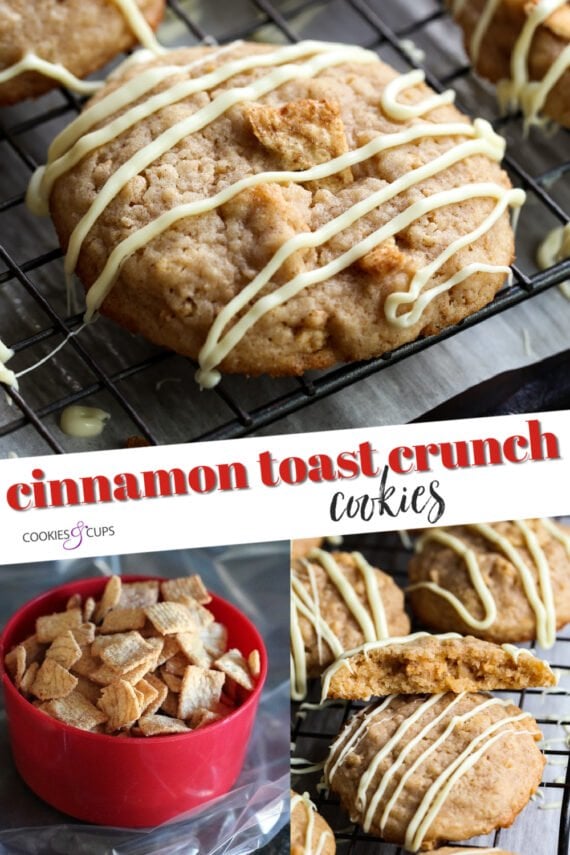 Cinnamon Taste Crunch Cookies collage pinterest image