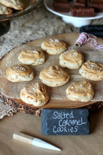 salted caramel cookies