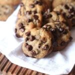 Whole Wheat Chocolate Chip Cookies | www.cookiesandcups.com