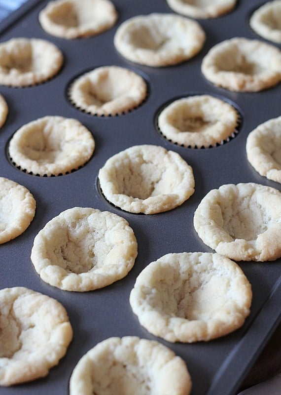 Buttermint Frosted Sugar Cookie Cups - Cookies and Cups