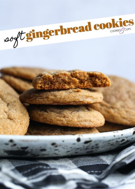 Soft Gingerbread Cookies Pinterest Image