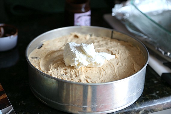 Peanut Butter Cup Brownie Cheesecake | www.cookiesandcups.com