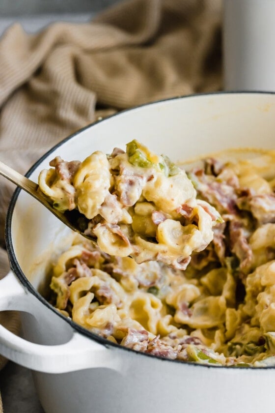 Philly Cheesesteak Mac and Cheese