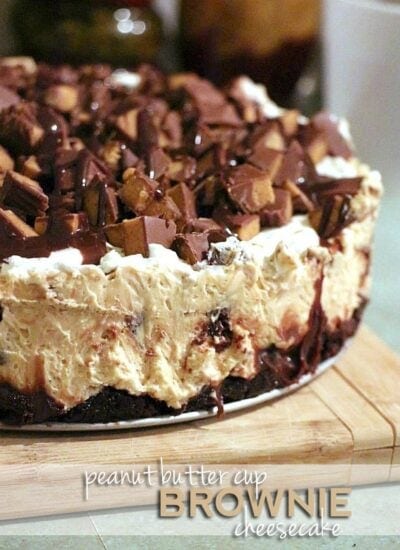 peanut butter cup brownie cheesecake