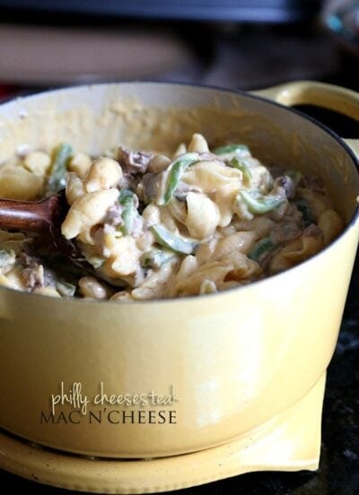 philly cheesesteak mac and cheese