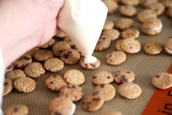 Cookies and Milk Snack Mix ~ A simple Snack Mix made with Cookie Crisp Cereal sandwiched together with white chocolate! Poppable, cute and simple!