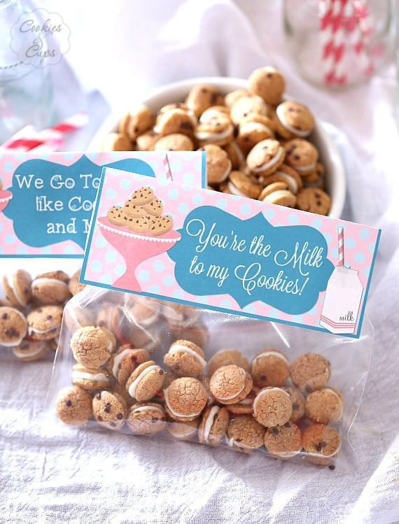 Cookies and Milk Snack Mix ~ A simple Snack Mix made with Cookie Crisp Cereal sandwiched together with white chocolate! Poppable, cute and simple!