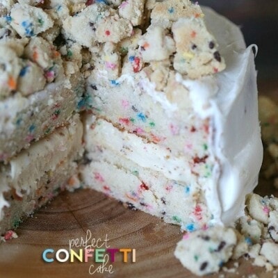 Perfect Homemade Confetti Cake  Cookies and Cups