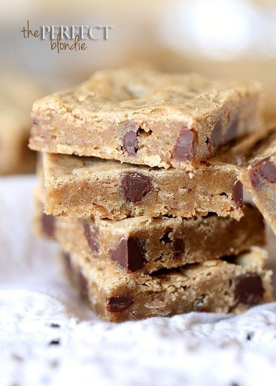 The Perfect Blondie recipe makes the BEST blondies ever.