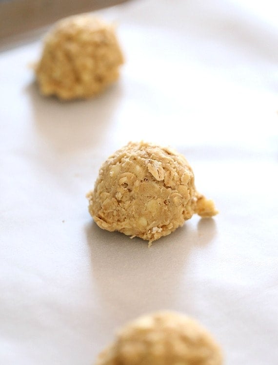 Salty Ritz Cracker Oatmeal Cookies A Chewy oatmeal cookie with crushed Ritz crackers and coarse sea salt, loaded with white chocolate chips. Such a FUN twist on a classic cookie!