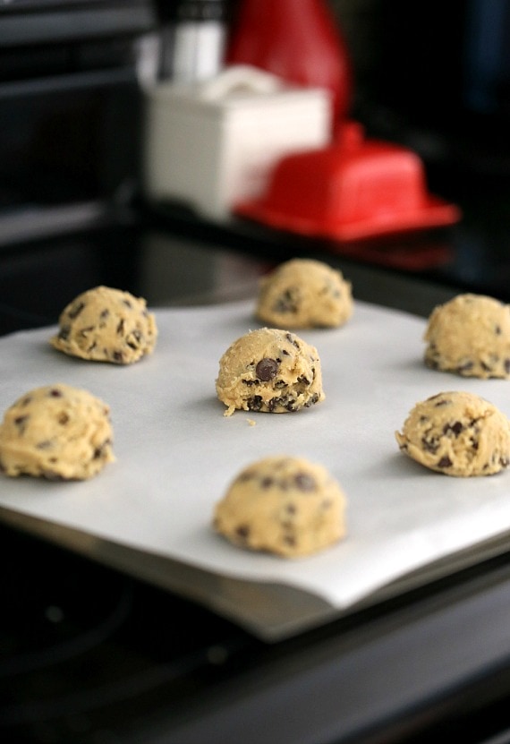 Chocolate Chip Cream Cheese Marshmallow "Surprise" Cookies! These are so ooey-gooey delicious!