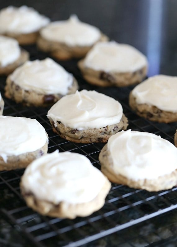 Chocolate Chip Cream Cheese Marshmallow "Surprise" Cookies! These are so ooey-gooey delicious!