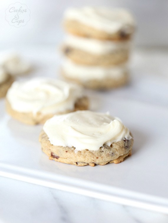 Chocolate Chip Cream Cheese Marshmallow "Surprise" Cookies! These are so ooey-gooey delicious!