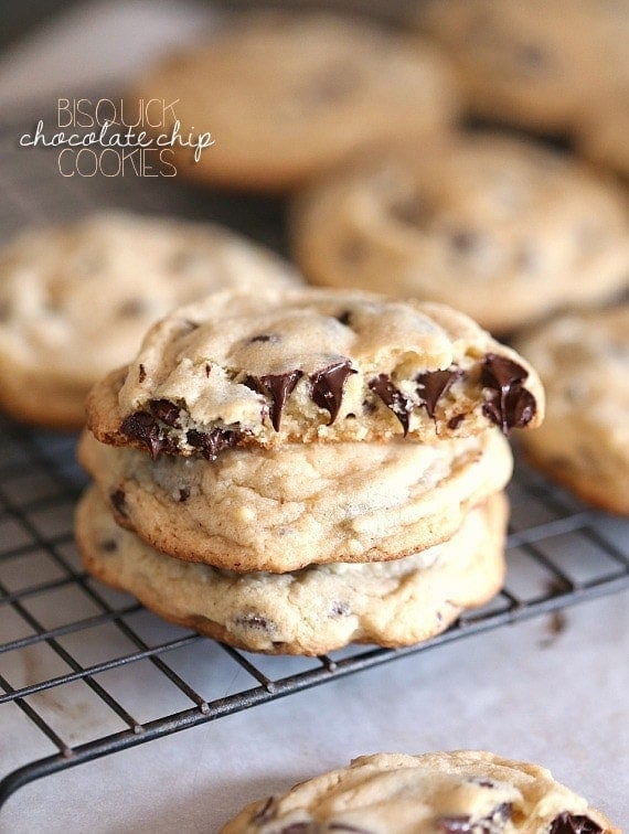 Bisquick Chocolate Chip Cookies! A total time saver and SO GOOD!