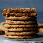 Butterfinger Cookies stacked