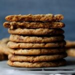 Butterfinger Cookies stacked