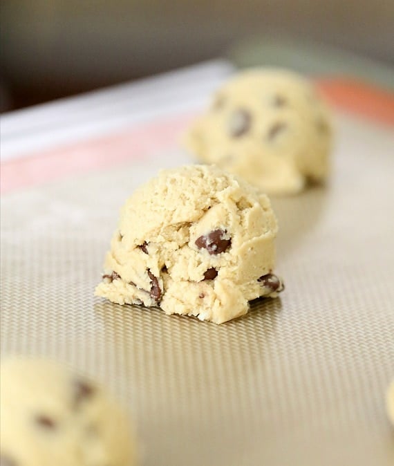 Hard Boiled Egg Chocolate Chip Cookies! - Yep! Use leftover hard boiled eggs in these AMAZING thick chocolate chip cookies!