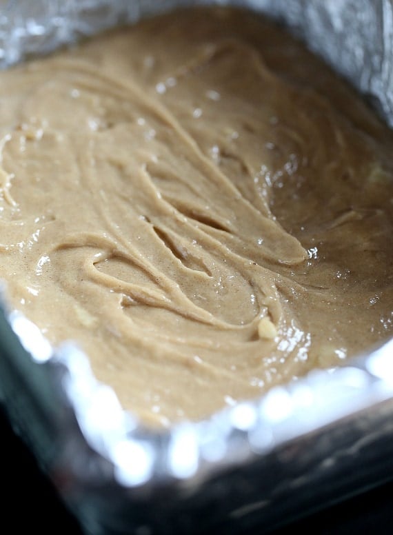 Browned Butter Banana Blondies. These are PERFECT blondies with a subtle banana flavor, topped with a brown sugar frosting that is INSANELY good!