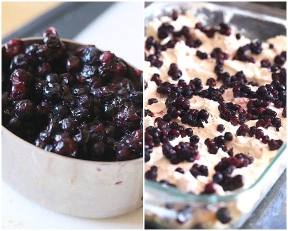 Overnight Blueberries and Cream French Toast Casserole