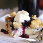 Overnight Blueberries and Cream French Toast Casserole