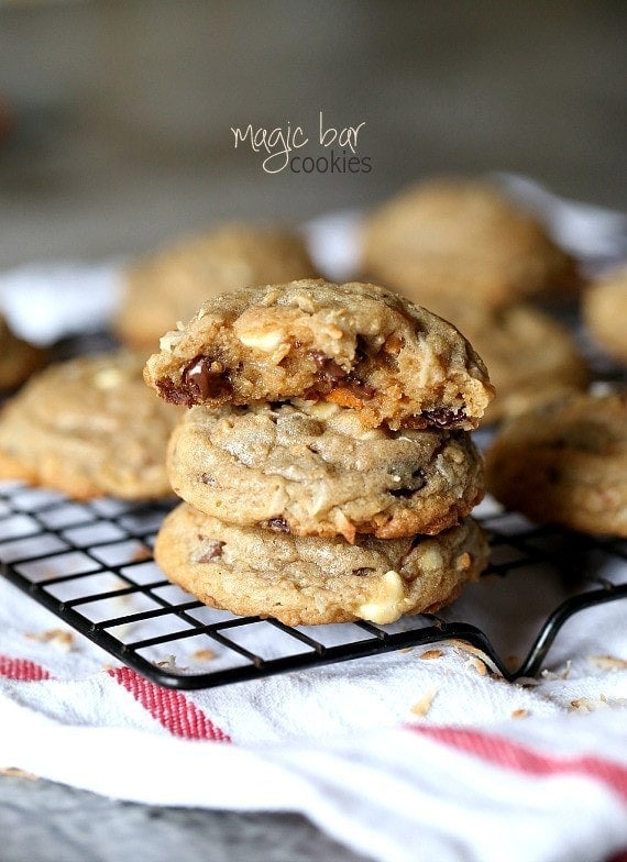 Magic Bar Cookies.. A simple twist on the classic Magic Bar. Easy, full of chips and coconut. You'll LOVE these!