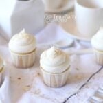 Tea Party Cupcakes ~ Almond Cupcakes with Coconut Frosting