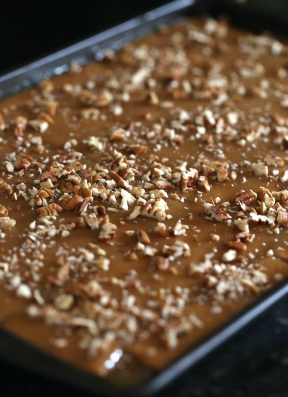 Praline Crack ready to go in oven..