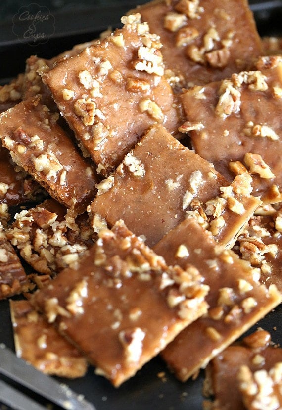 Praline Crack ~ Completely addictive praline bark...perfectly sweet and crunchy/chewy perfection!