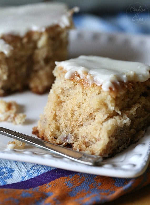 Dr. Bird Cake...A southern cake loaded with banana and pineapple with a buttery glaze!