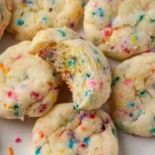 Funfetti Gooey Butter Cookies | The Best Cake Mix Cookies