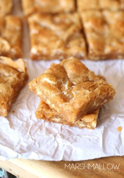 marshmallow blondies