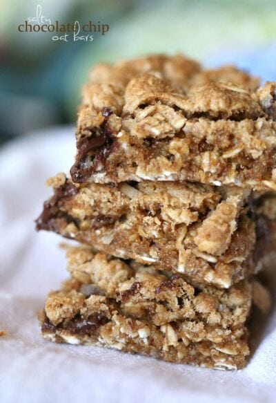 salty chocolate chip oat bars