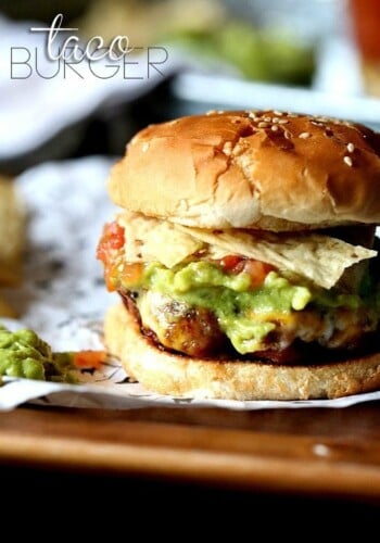 Taco Burgers.. A simple hamburger that you can top with all your favorite Taco Toppers!!