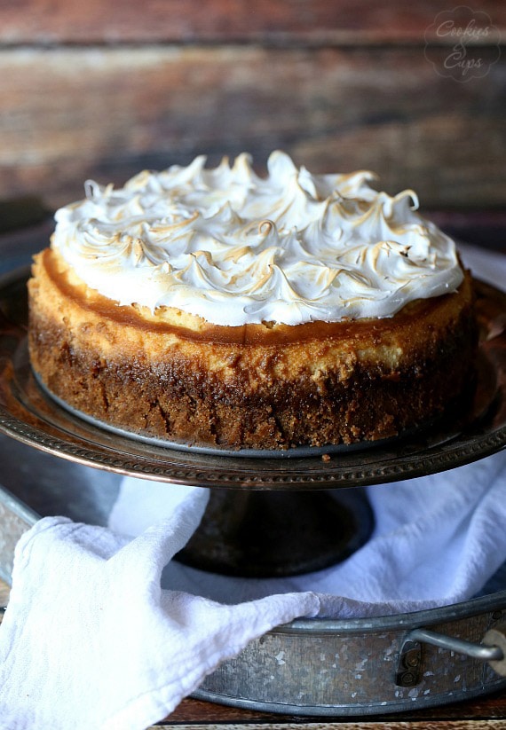 Cranberry Cheesecake with Toasted Meringue - moments of sugar