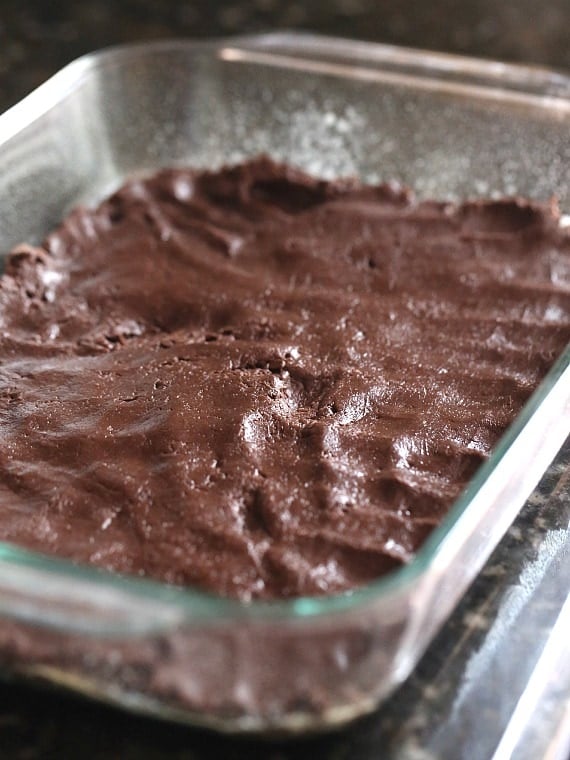 Base starts with a chocolate cake mix..