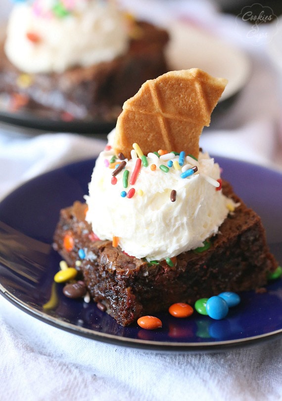 Ice Cream Sundae Brownies