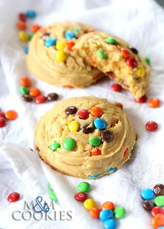 The Best M&M Cookies Recipe | Cookies and Cups
