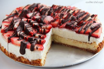 Chocolate Covered Strawberry Cheesecake