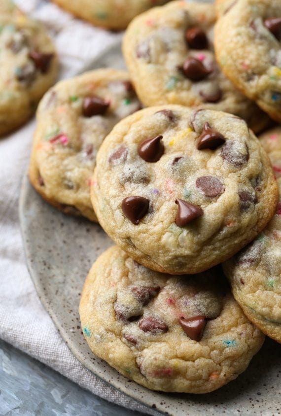 Frosting Filled Chocolate Chip Cookies