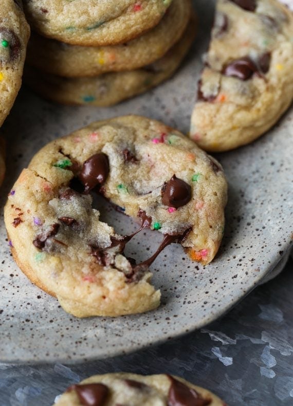 Frosting Filled Chocolate Chip Cookies