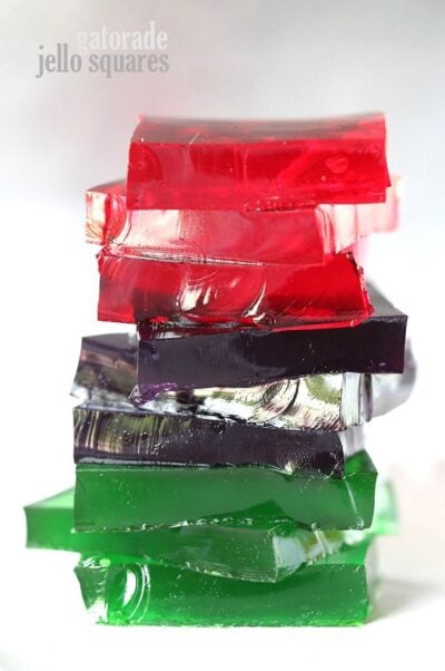 gatorade jello squares