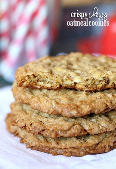 crispy chewy oatmeal cookies