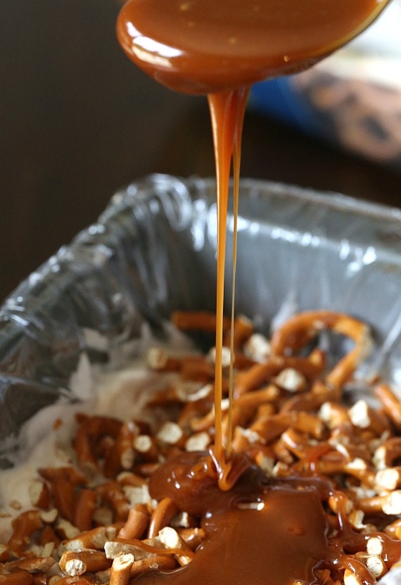 Sweet and Salty Pretzel Ice Cream Terrine