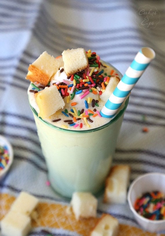 The best milkshake ever! Like drinking birthday cake!