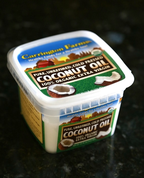 Unrefined, cold pressed coconut oil