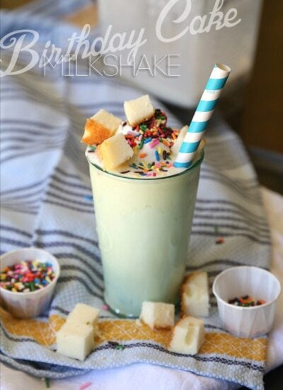 birthday cake milkshake
