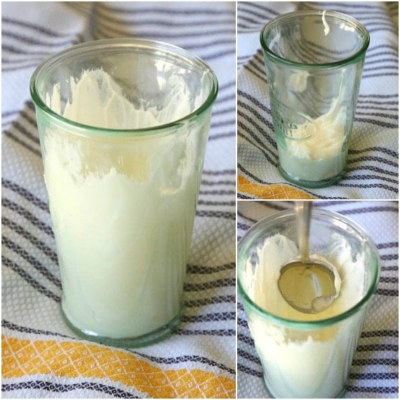 Coat the glass with frosting before you pour in your milkshake!